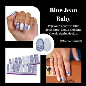 Blue Jean Baby by Color Street. A blue denim nail strip. New with tags